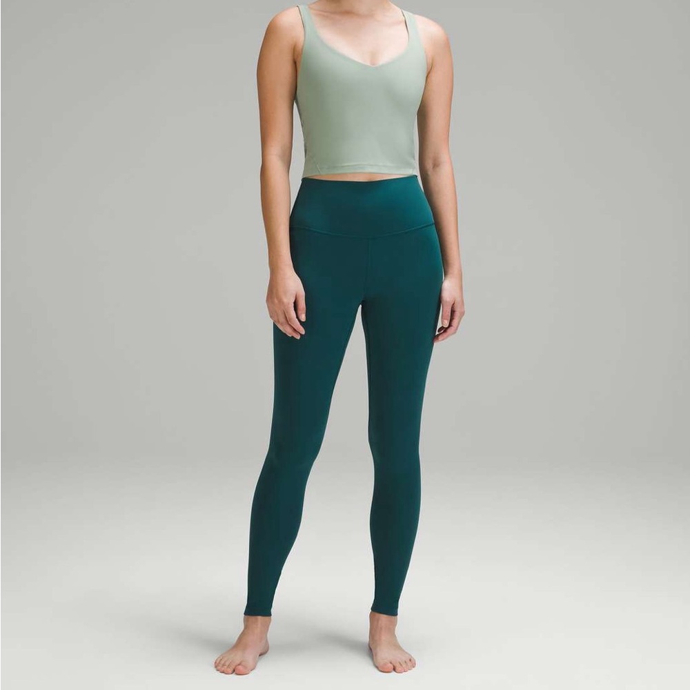 Lululemon storm teal align leggings 28”